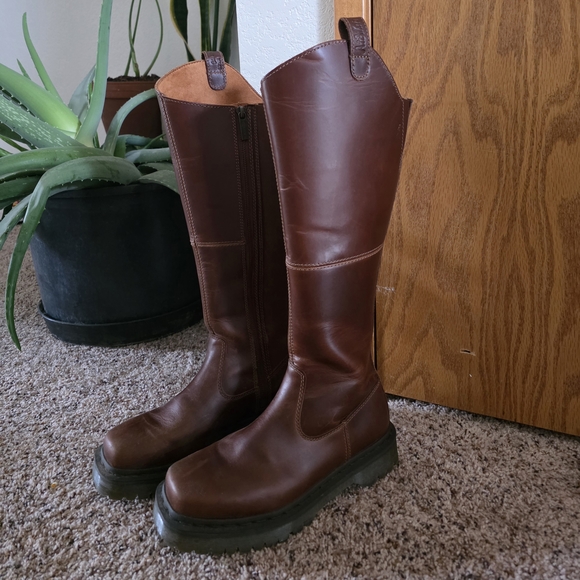 Dr. Martens Butterscotch Over the Knee Boots - Picture 5 of 5